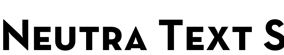 Neutra Text SC Bold Yazı tipi ücretsiz indir